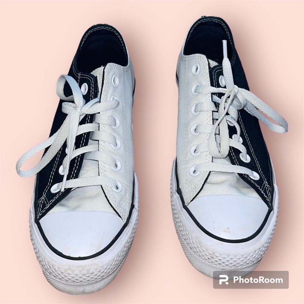 Custom Split-Colored Platform Converse - image 1